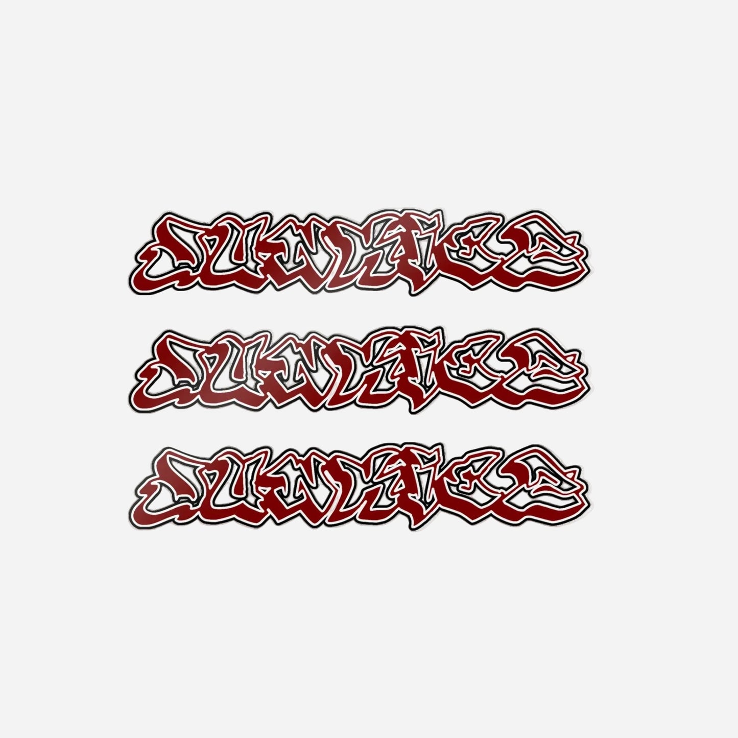 Crimson Junkiez DTF Stickers