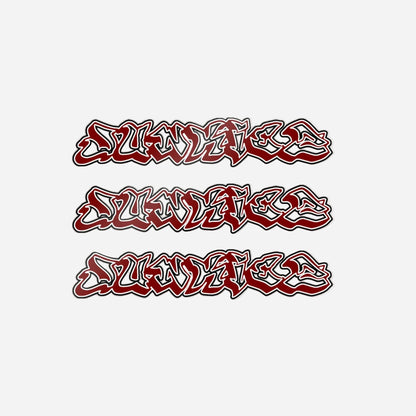 Crimson Junkiez DTF Stickers